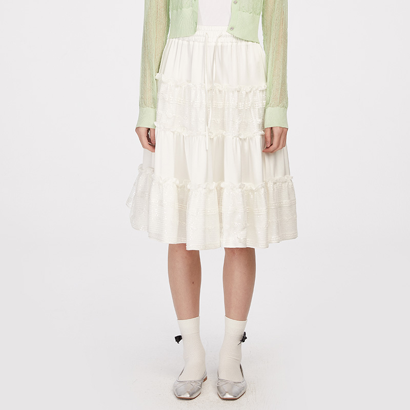 herlian中长裙蛋糕裙休闲时尚