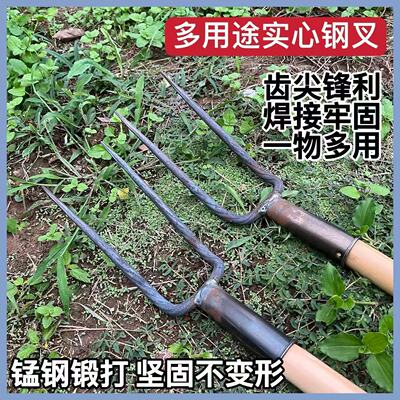 二齿叉单齿叉桩芯钢手工打磨锋利