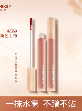 Colorkey珂拉琪水雾唇露唇釉女唇彩口红镜面307水生花露不易沾杯