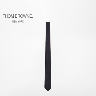 THOM BROWNE 经典尖头斜纹羊毛领带