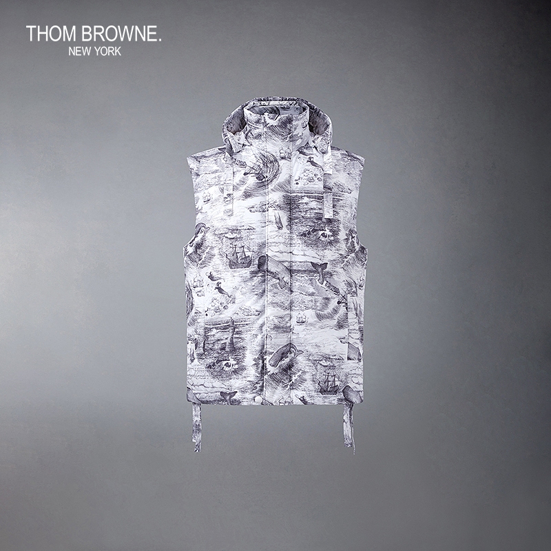 ThomBrowne羽绒马甲汤姆布朗Tb