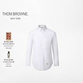 6期免息 经典 THOM BROWNE 男士 纯棉府绸长袖 衬衫