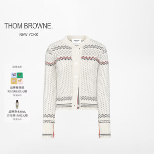 BROWNE女士费尔岛提花针织开衫 THOM 6期免息