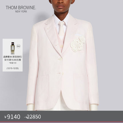 [秋冬优惠]THOM BROWNE 女士MRS.THOM贴花西服外套