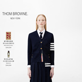 汤姆布朗 Thom browne女士经典 Thombrowne旗舰店 轻薄羊毛开衫