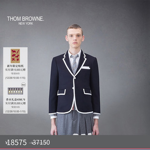 五折优惠 2003刺绣FUNMIX THOM 男士 羊绒西服 BROWNE