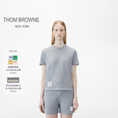 女士条纹纯棉珠地纽扣短袖 BROWNE THOM T恤 3期免息