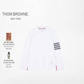 BROWNE 男女同款 四条纹棉质长袖 THOM POLO衫