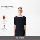 恤 THOM BROWNE女士蕾丝领美利奴羊毛针织 12期免息 早春新品