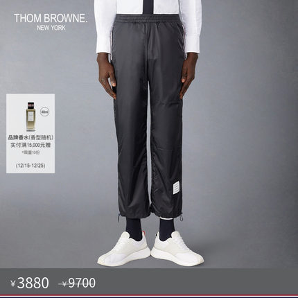[秋冬优惠]THOM BROWNE 男士2024条纹尼龙长裤休闲裤