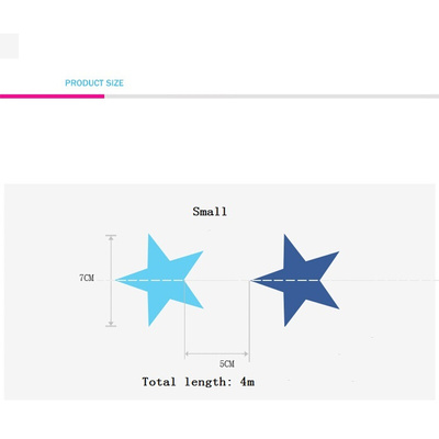 Christmas 4M Pearl surface Stars Paper Garlands Pendant