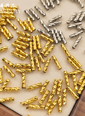 钢本饰品 不锈钢批花管精工直管真空全金通孔管手链diy饰品配件