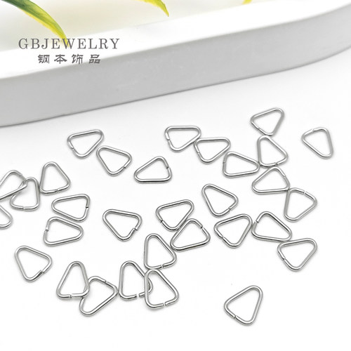 钢本不锈钢不掉色三角扣diy配件