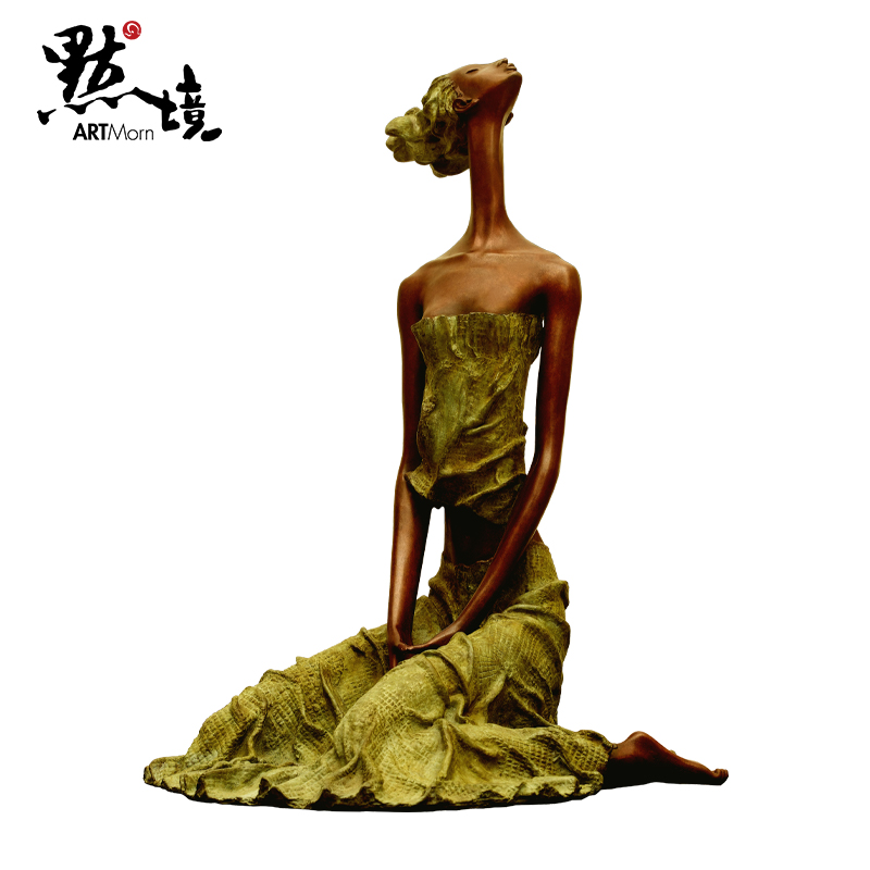 默境艺术家章华青铜雕塑海风限量99版现代唯美客厅书房艺术品摆件