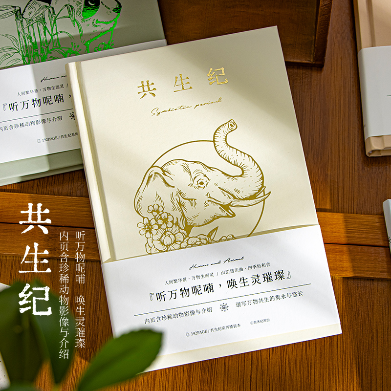 青禾纪原创 2024年新款共生纪精装本学生计划本工作学习日记本手账本随笔记事本创意笔记本本子绘画手帐本