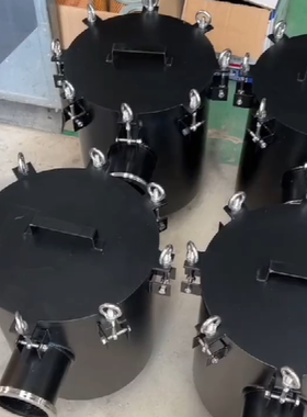 定制真空泵入口过滤器 空压机粉尘过滤总成 DN100 ISO100 4寸法兰