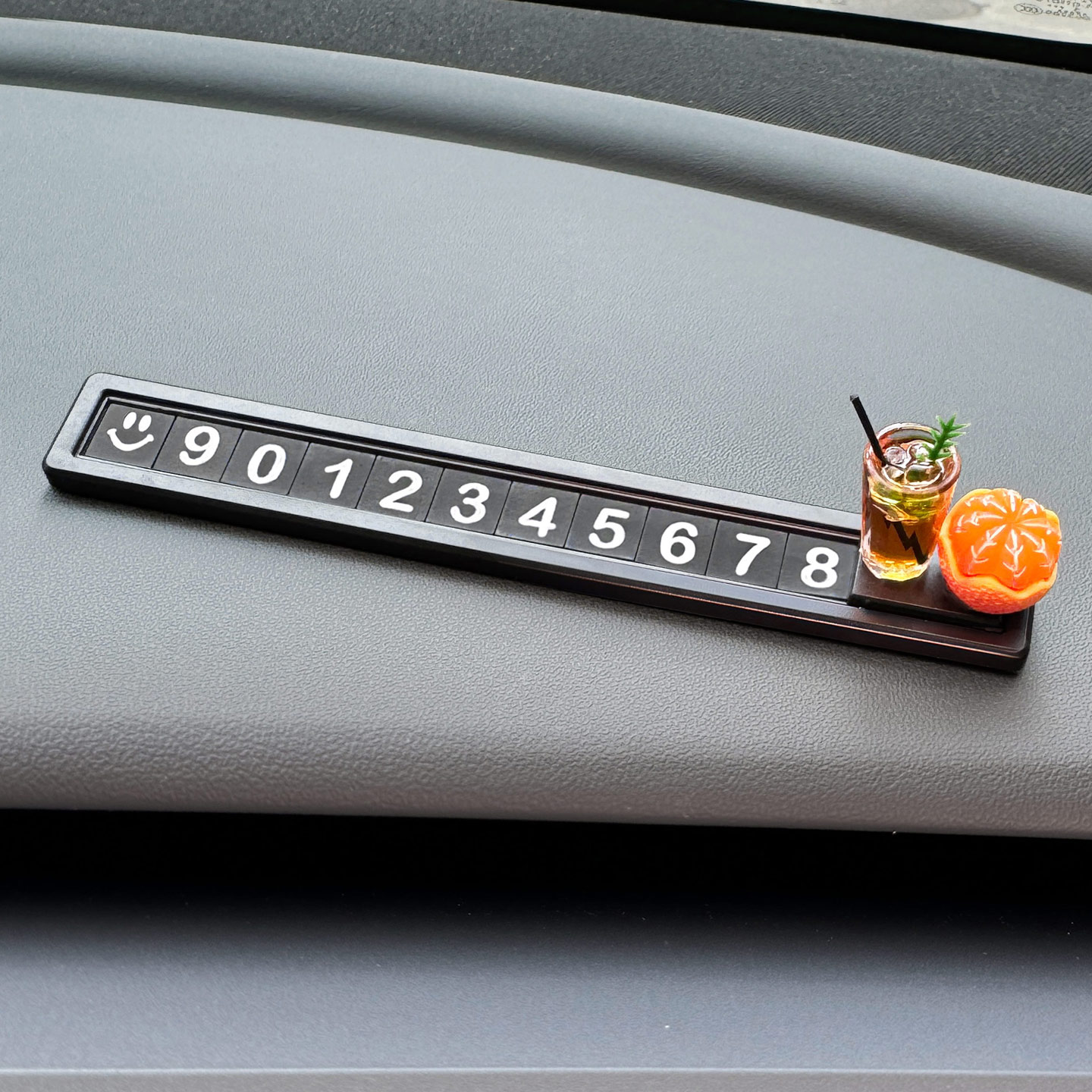 迷你柠檬茶挪车电话卡停车号码牌