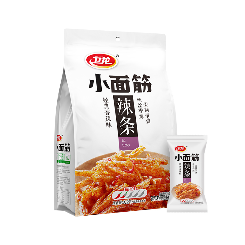 沃集鲜卫龙小面筋(调味面制品)312g宿舍休闲解馋零食沃尔玛代购