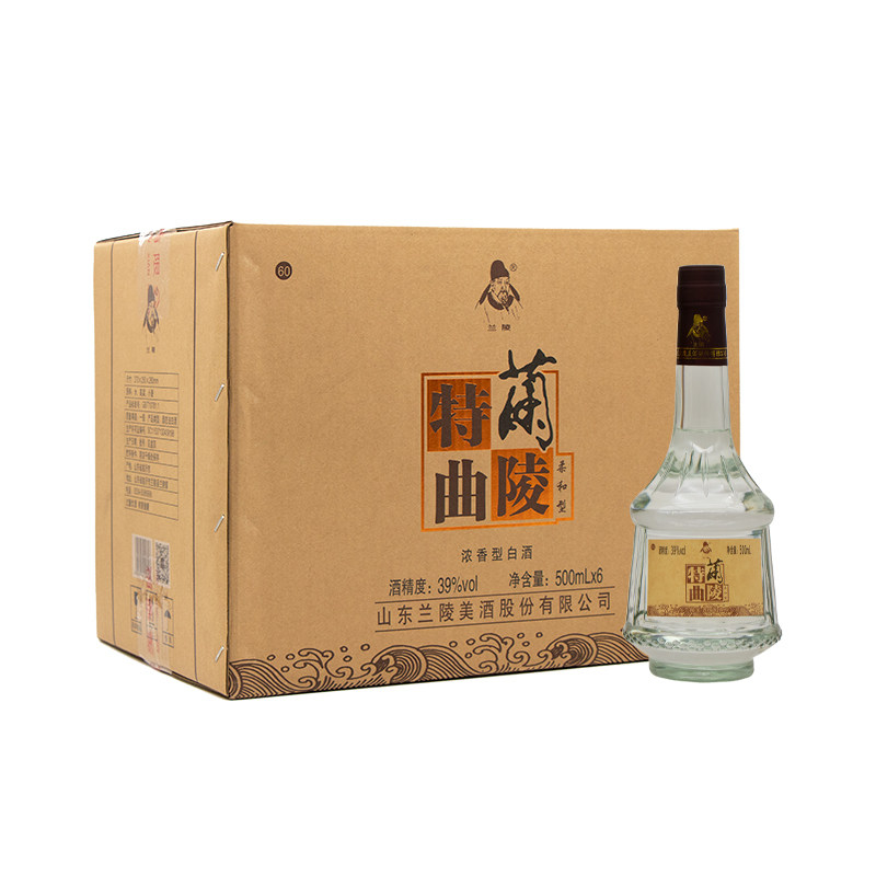 兰陵特曲浓香型39度500ml*6瓶