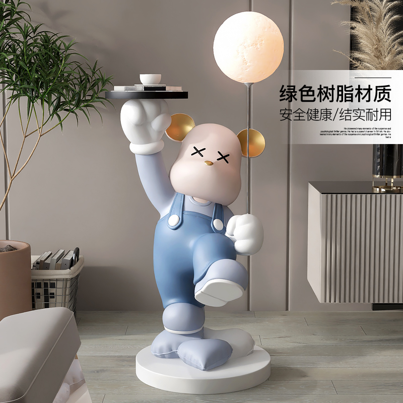 厚牧网红暴力熊摆件托盘收纳