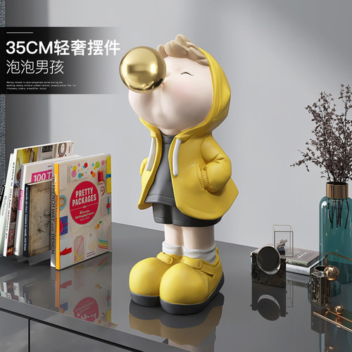 潮玩玄关客厅电视柜桌面装饰摆件