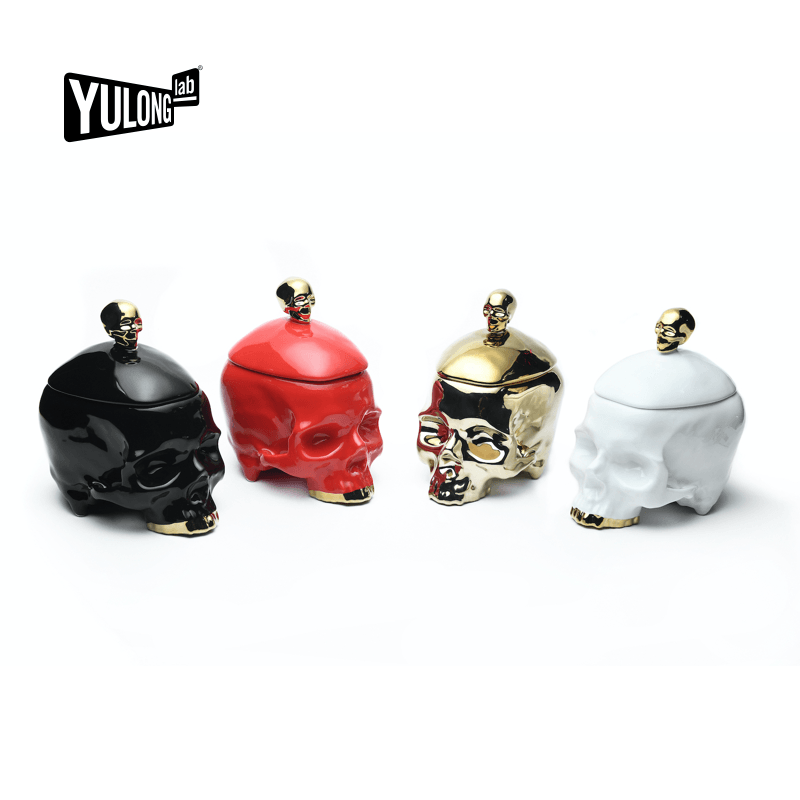 黄玉龙陶瓷头骨烟灰缸