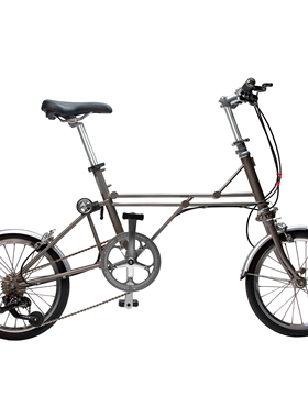 drivepro总代商场ACHMEISM 阿克梅户外折叠便携单车钛灰色自行车