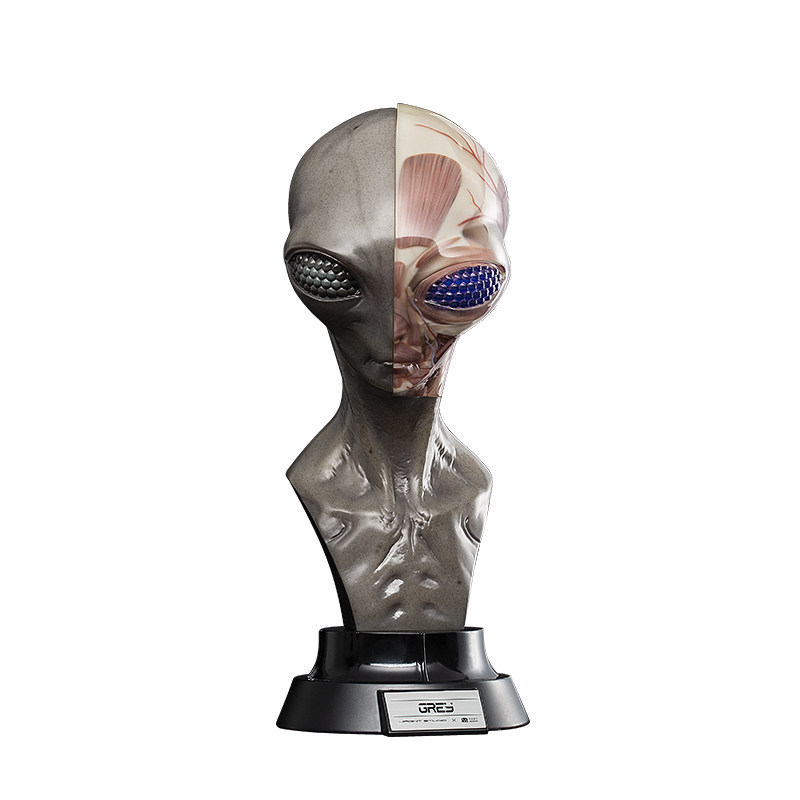 upoint联名vm非常博物馆verymuseum 格雷外星人雕塑科幻模型摆件