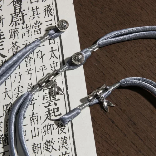 旗袍盘扣手工编织金竹长尾辫子布扣唐装汉服国风服辅料LS296