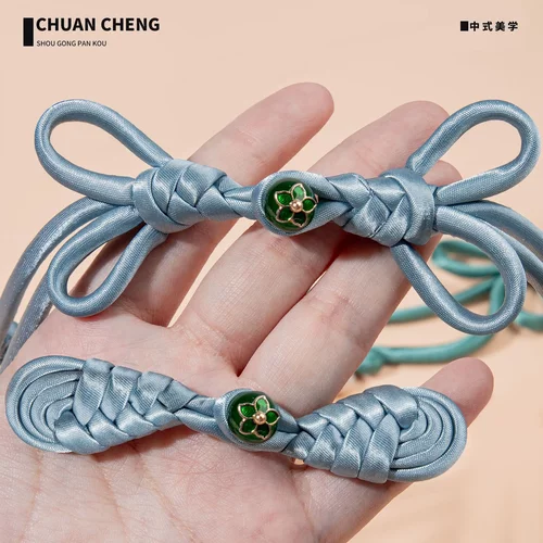 旗袍盘扣新中式手工编织蝴蝶长尾琵琶一字布扣唐装汉服国风扣