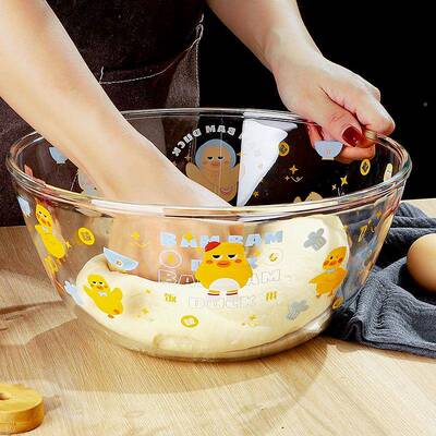 高号硼硅玻璃碗微波H1582炉耐汤碗用大和面盆多功家能热加厚沙拉