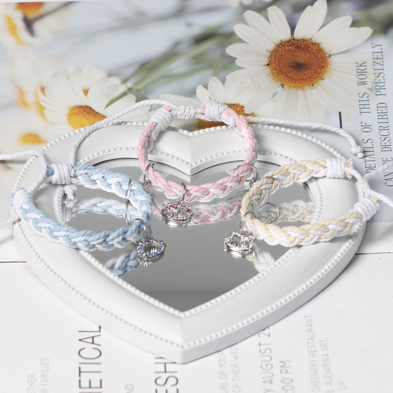 彩钻KT磁吸高颜值甜美闺蜜手链