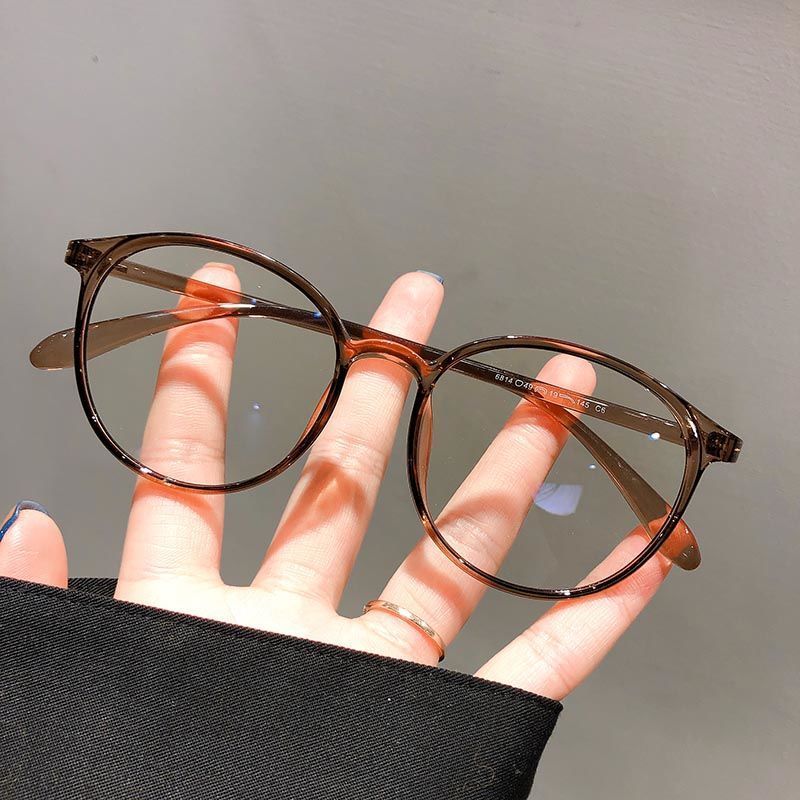 小红书同款摩卡色近视眼镜女韩版定制成品光学镜