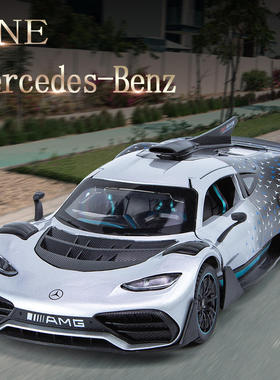 新款 盒装 金丽方1:24one街车版可开门声光合金汽车模型摆件