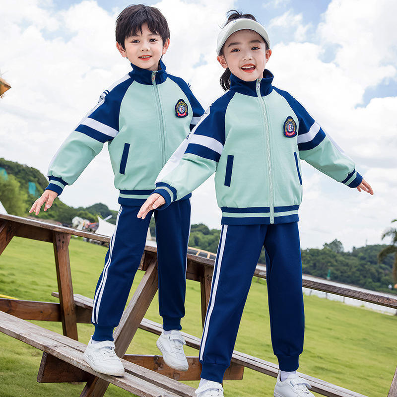 小学生校服春秋装棉棒球服一年级运动会班服套装幼儿园园服英伦风