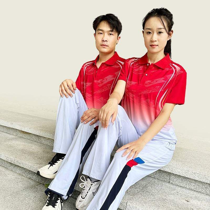 夏季运动服套装短袖长裤学生运动会出场服男女同款团体运动套装