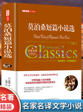 莫泊桑短篇小说选正版中文全译本项链羊脂球经典世界文学名著小说 名家名译完整版全译本 老师推荐阅读青少年中小学生课外阅读书籍