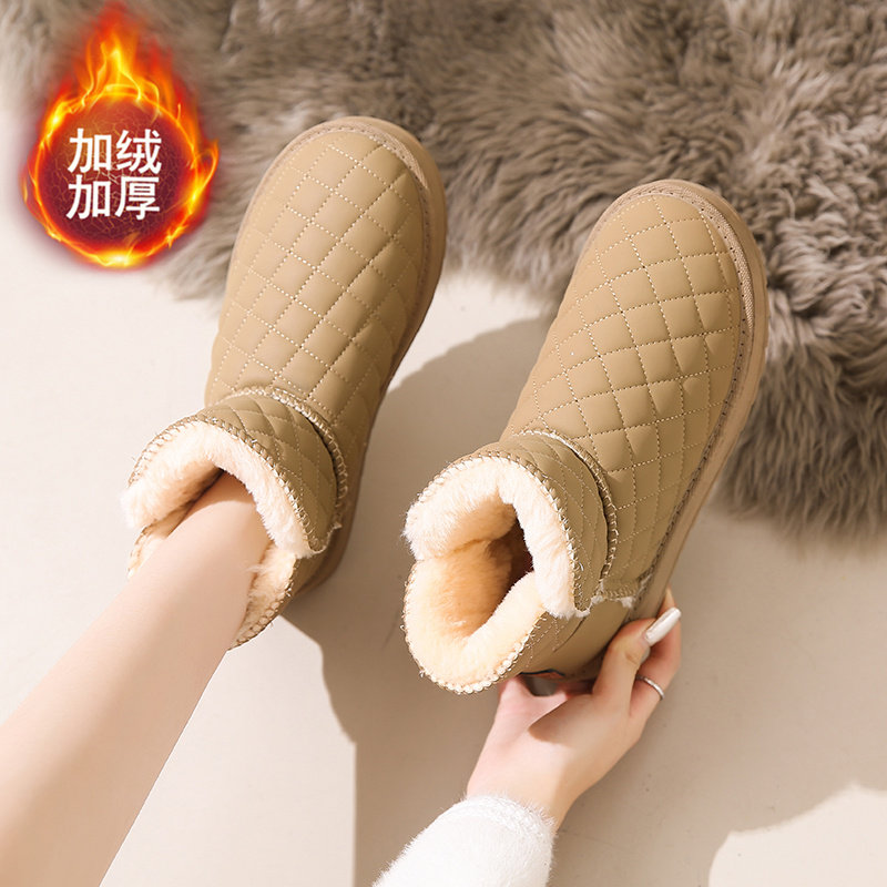 孕妇雪地靴女2023年新款冬季加绒加厚防水防滑皮毛一体东北大棉鞋,女鞋,时尚雪地靴,淘宝优惠券,粉丝福利购,淘宝优惠卷