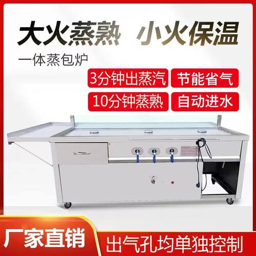 三孔蒸包炉商用煤燃气电