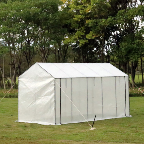 塔型暖房网格布大棚包塑铁管支架防虫暖房花卉植物保温挡雨过冬