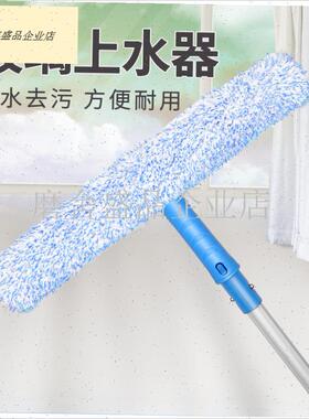 上水器毛头清洁工具擦玻璃刮35cmE替换布白色加厚伸缩杆涂水器抹.
