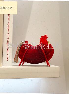 马年吉祥物摆件2026新年春节玄关桌面装饰品喜S庆氛围感场景布置.