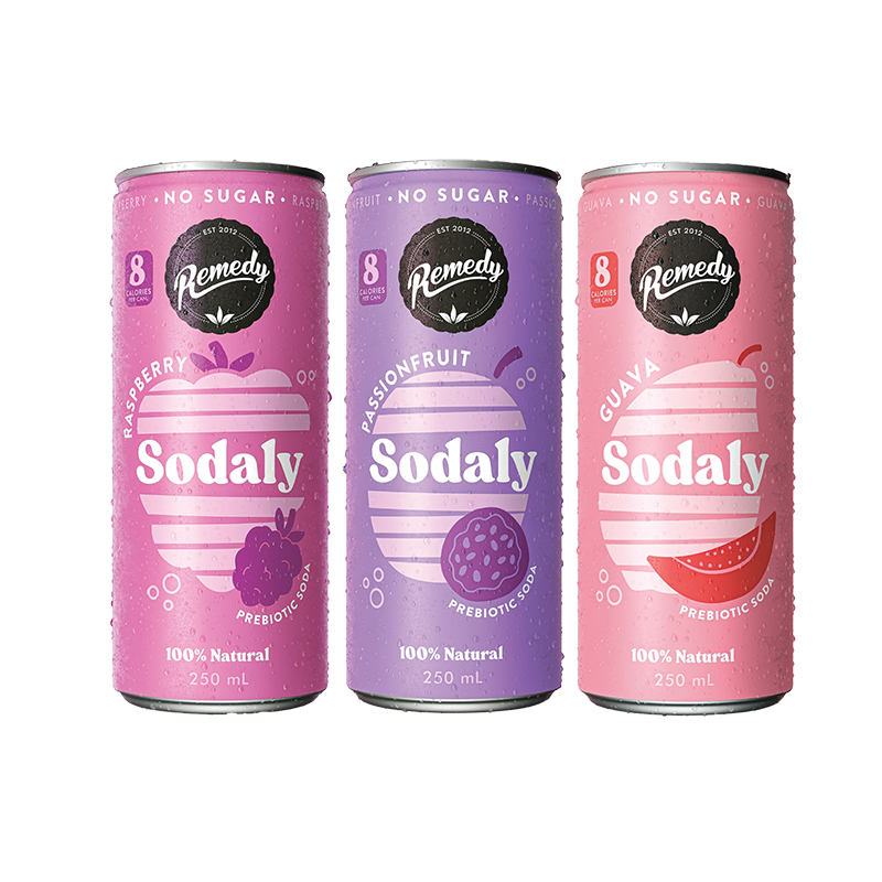 3瓶澳洲Remedy苹果醋气泡水Sodaly益生元饮料250ml百香果临期