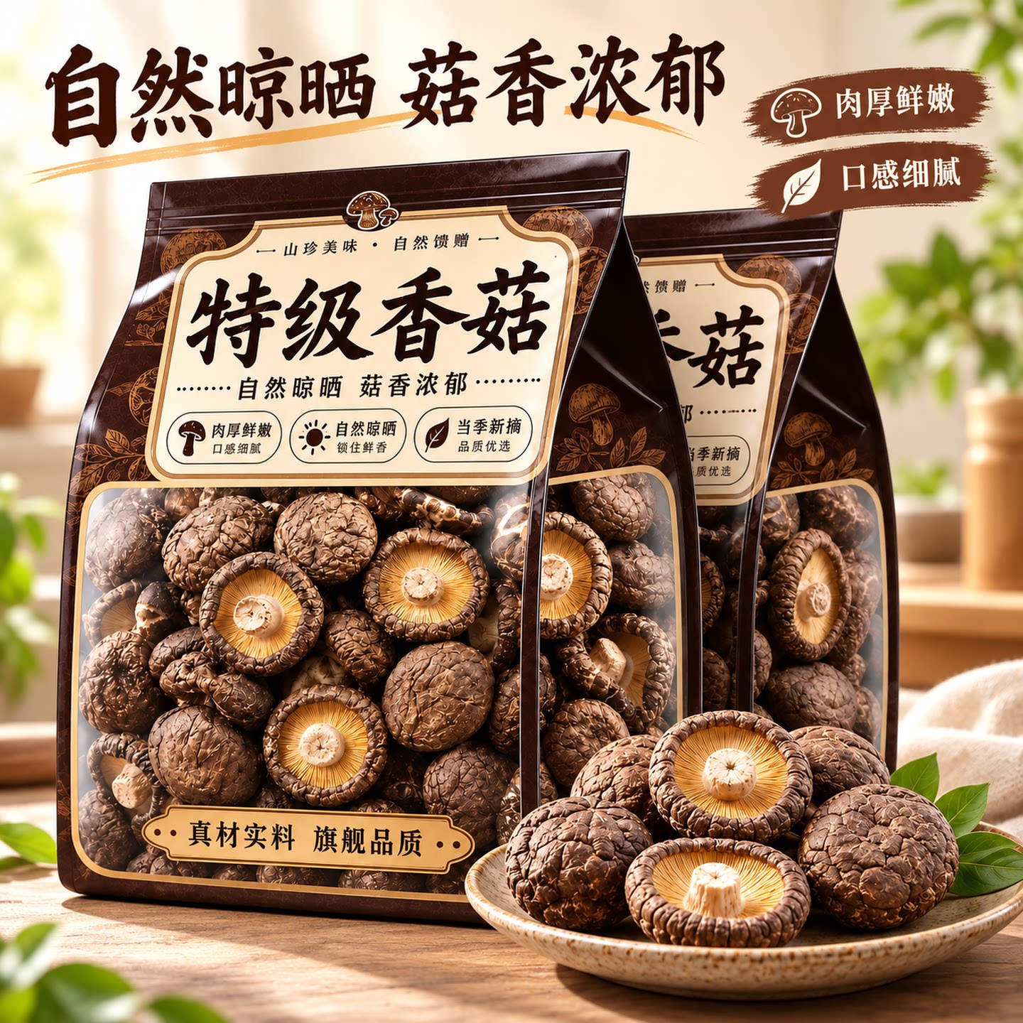 特级香菇干货袋装肉厚鲜嫩煲汤