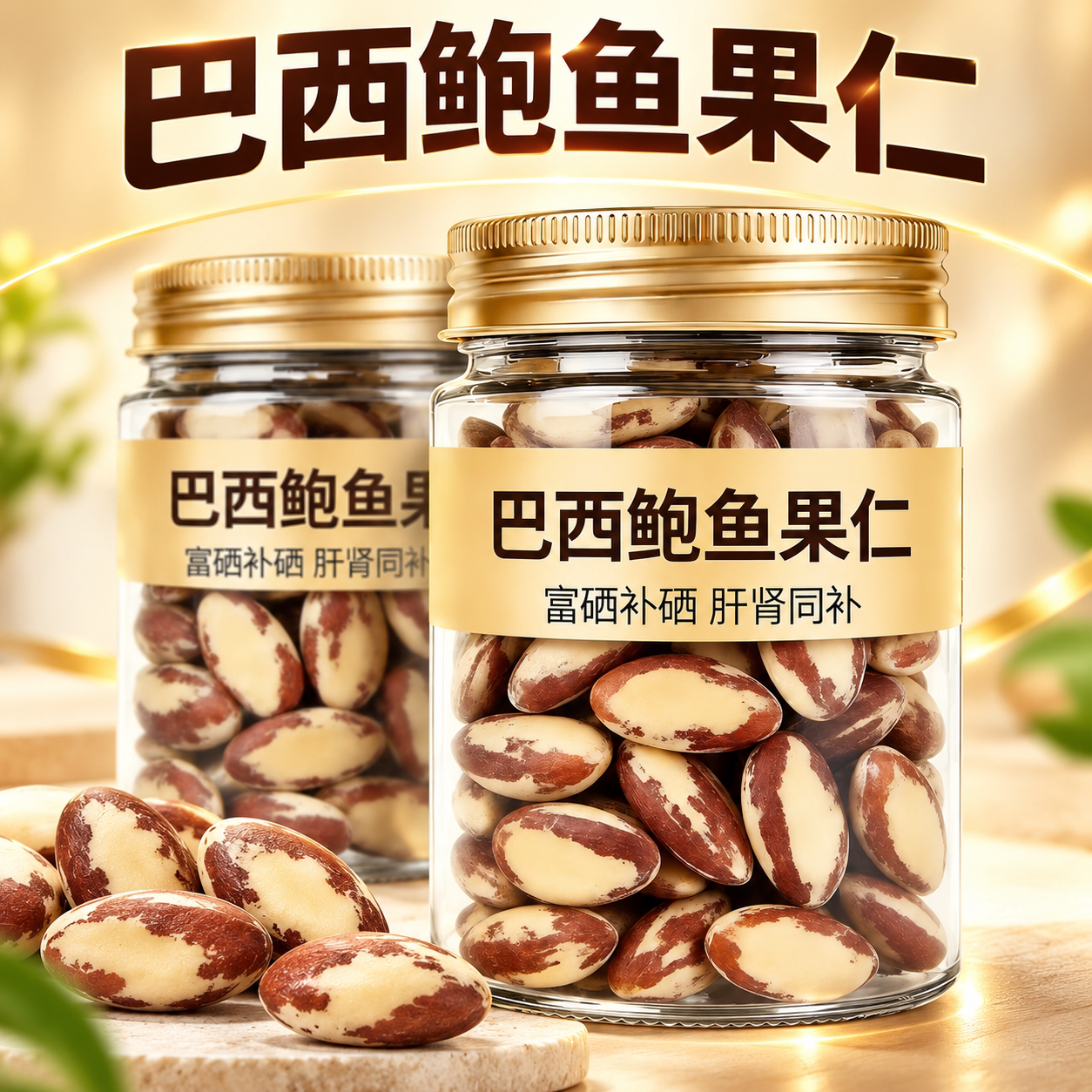 巴西坚果鲍鱼果仁官方旗舰店新货