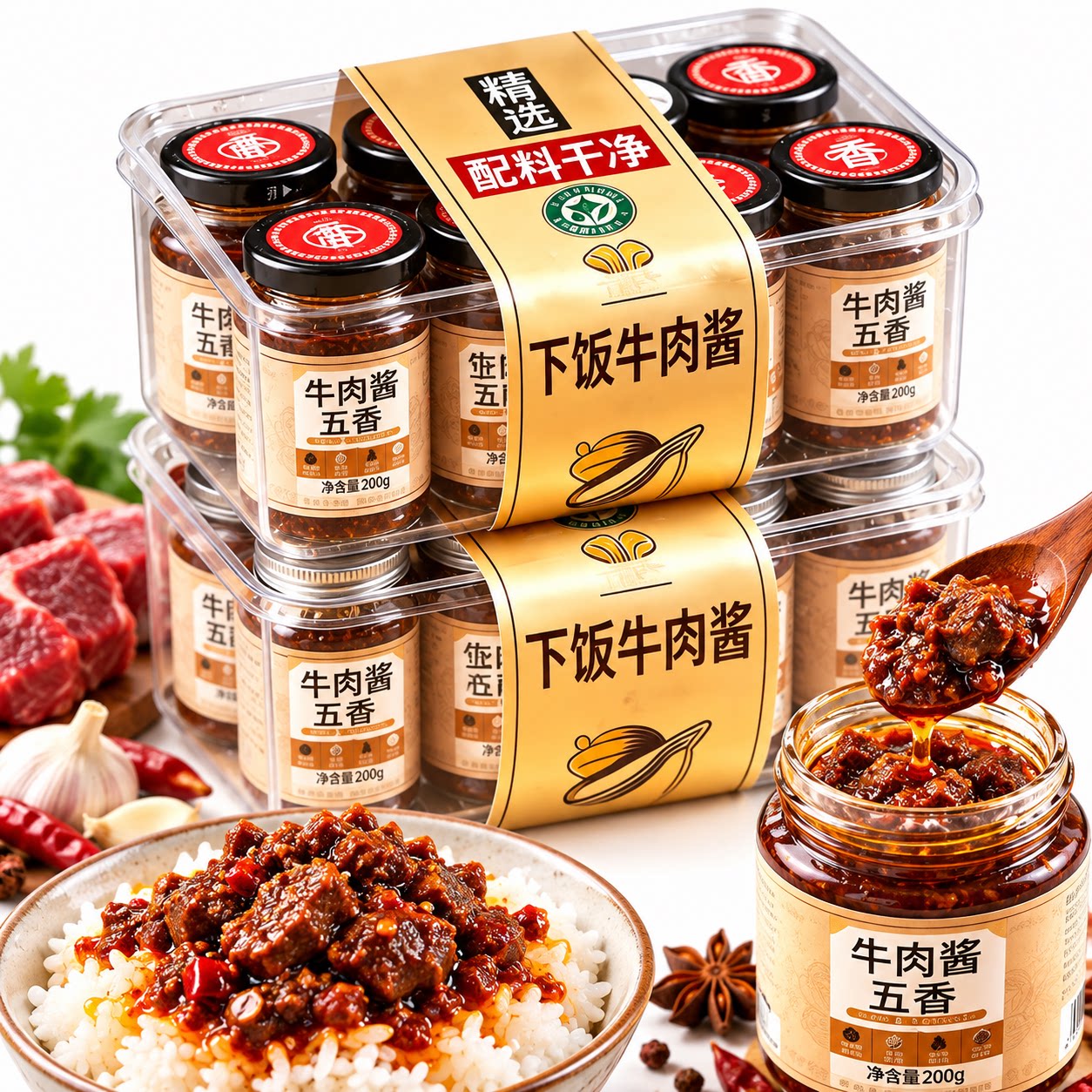 巨下饭香辣拌饭拌面酱美味牛肉酱