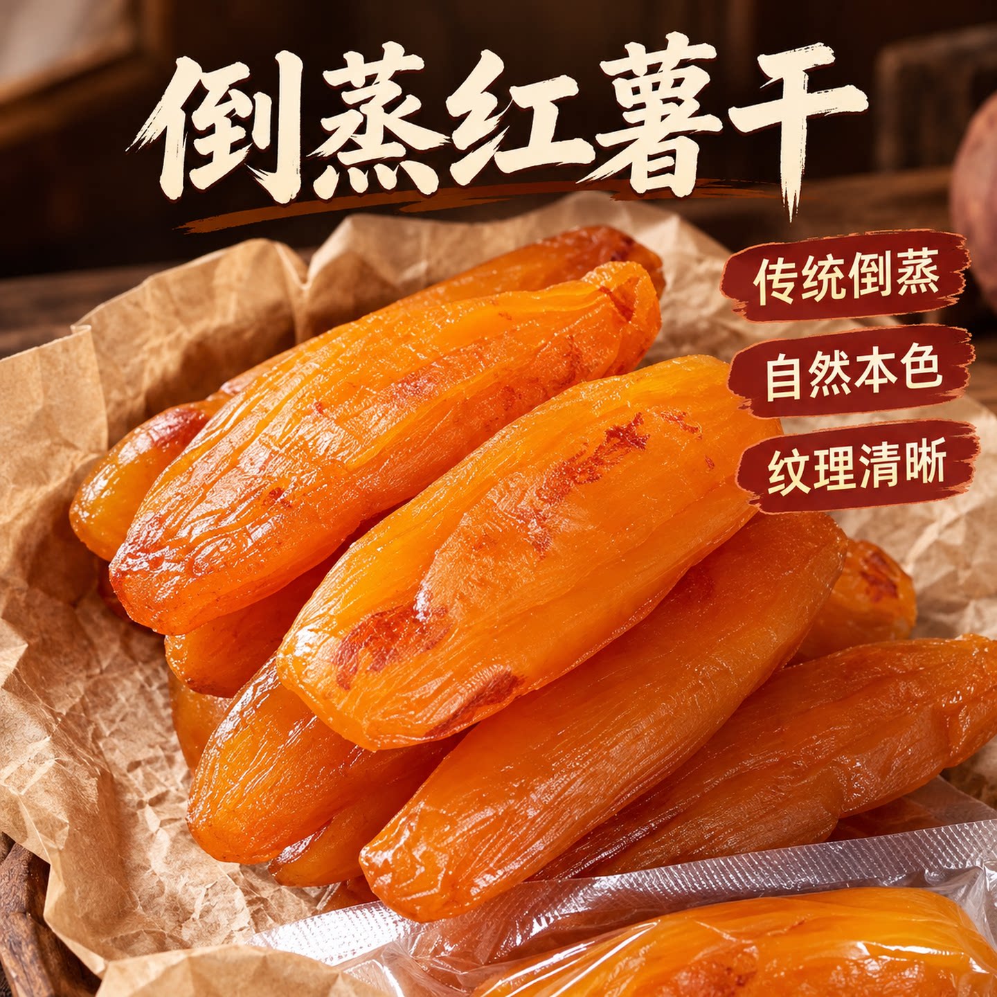 倒蒸红薯干软糯香甜独立小包装