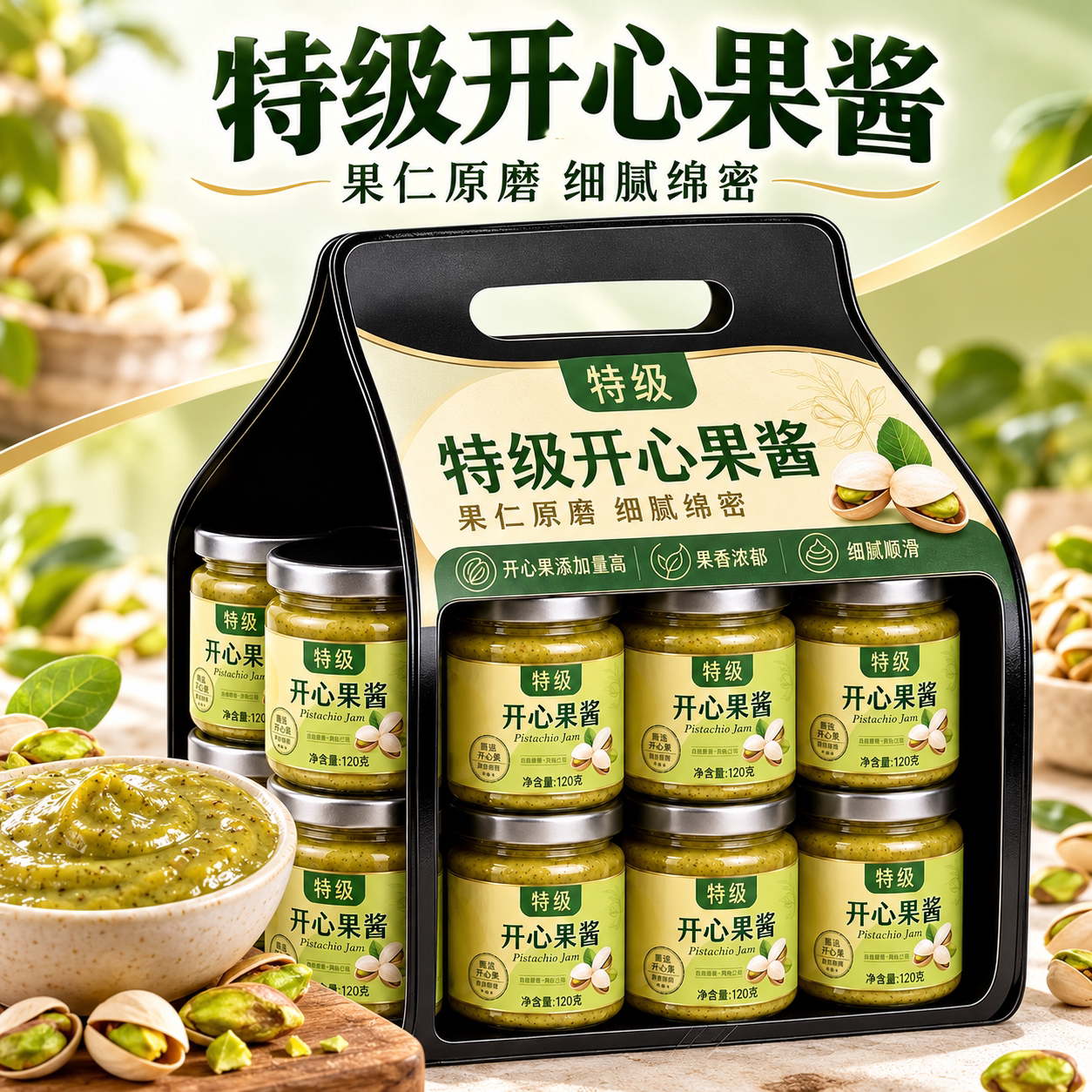 开心果酱烘焙专用面包夹心商用