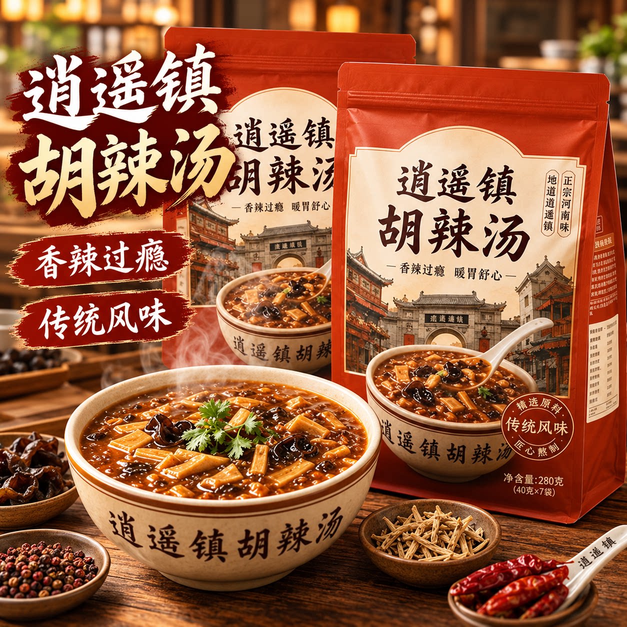 正宗逍遥镇胡辣汤料理官方旗舰店