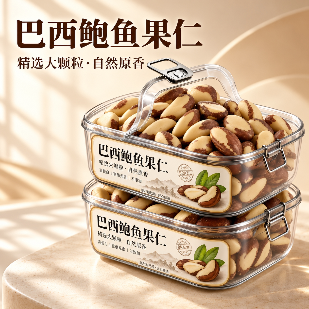 巴西坚果鲍鱼果仁干果2026年新货